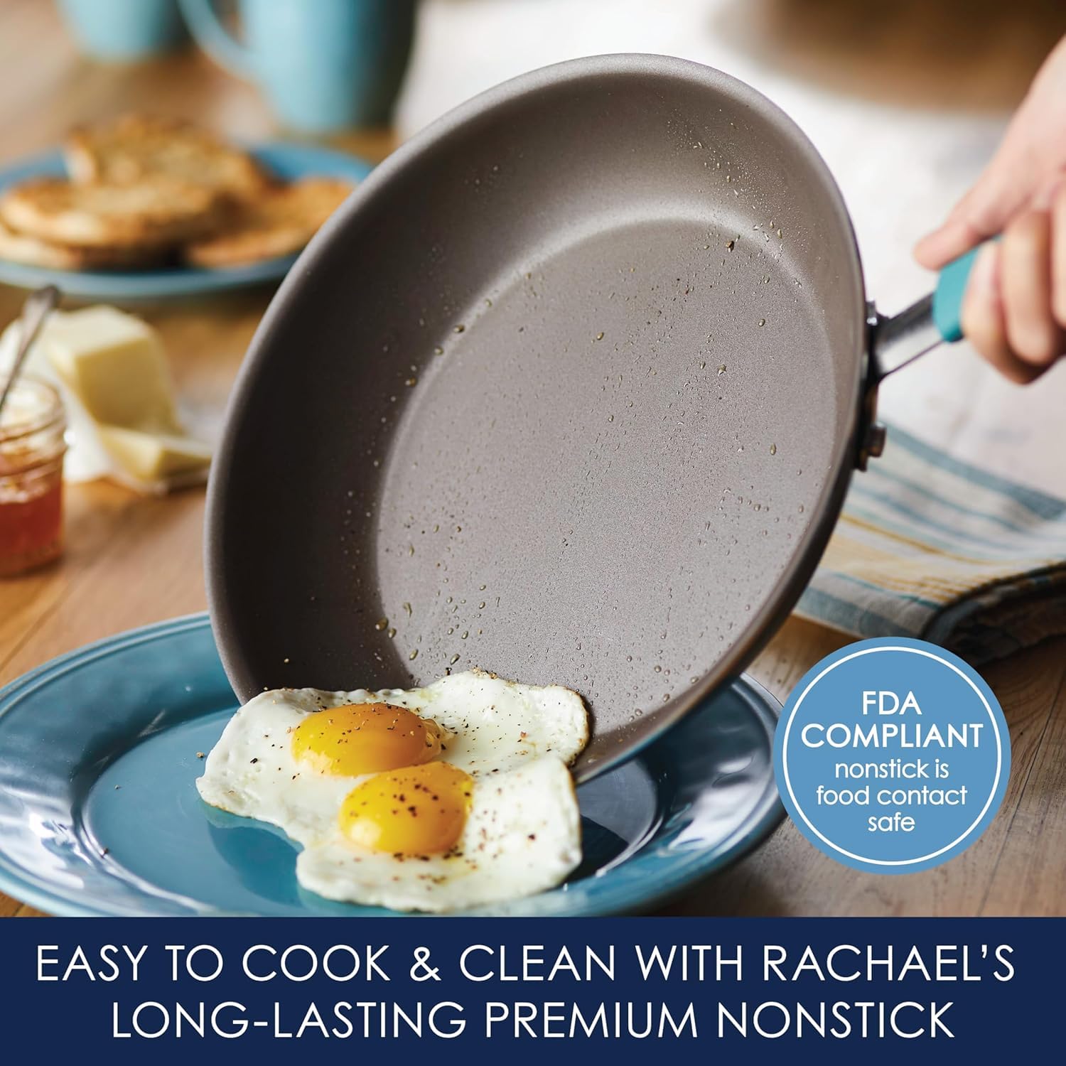 Shatter-resistant glass lid on Cucina pan sealing heat