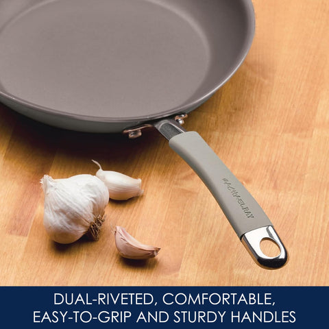 Rachael Ray Cucina large nonstick frying pan for searing and browning.