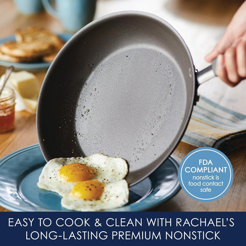 Rachael Ray Cucina small nonstick frying pan for easy eggs.