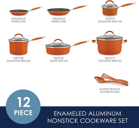 Rachael Ray Cucina nonstick saucepan 1-quart delivers quick release and simple cleanup.