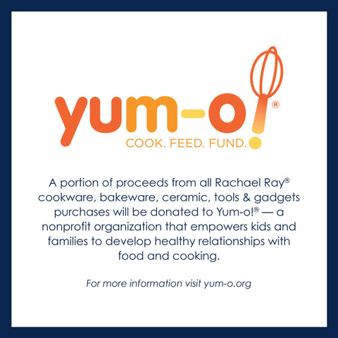 Rachael Ray Cucina included utensils for prep and serving.