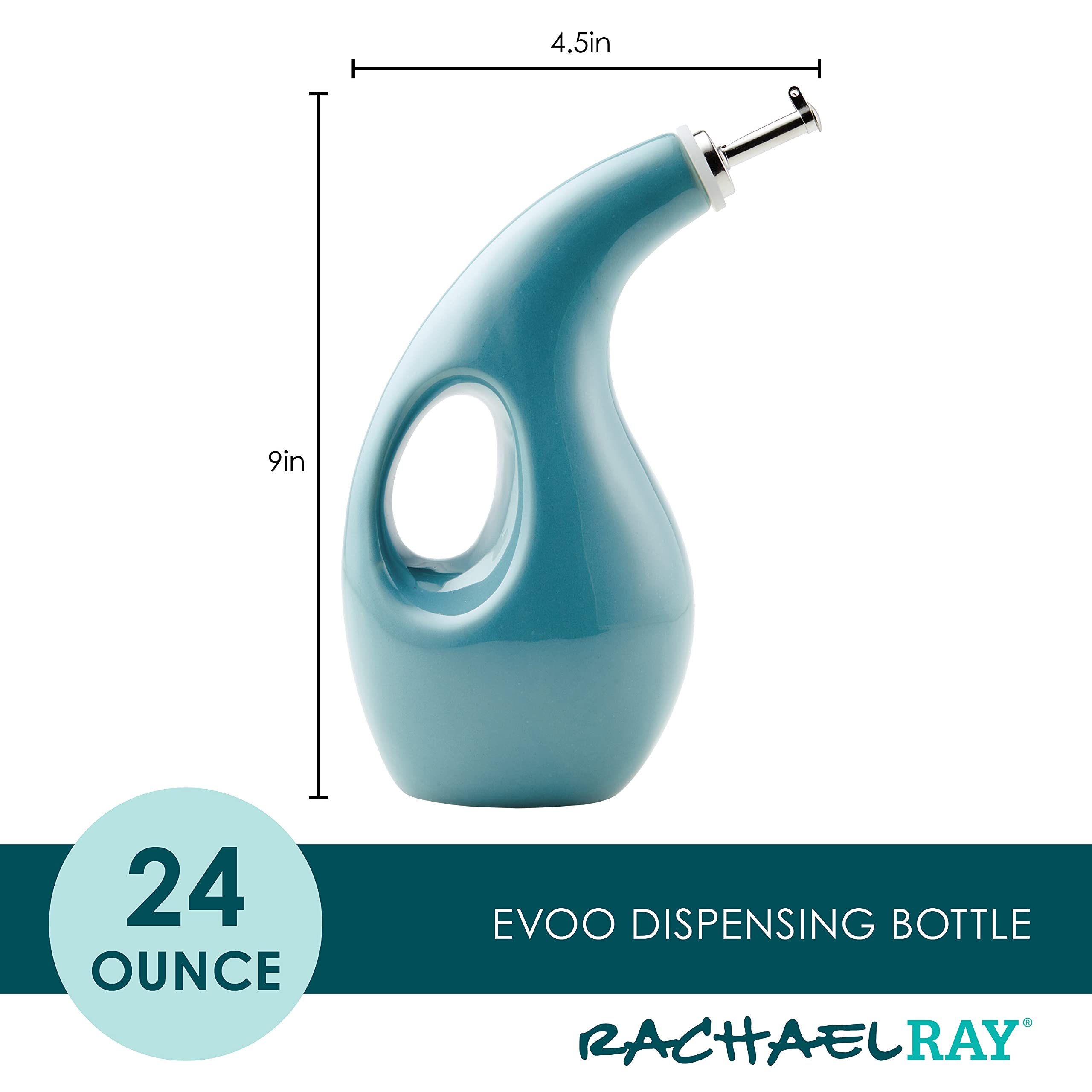 Rachael Ray EVOO and vinegar cruet with built-in handle