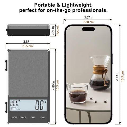 Raclomec coffee scale serves as a trusted barista partner in daily workflow.