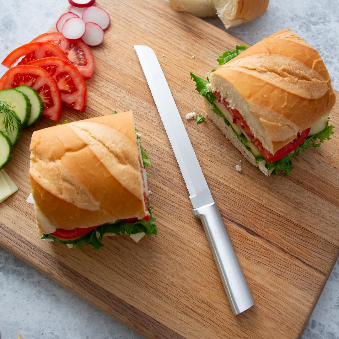 Rada bread knife in kitchen setting highlighting trusted performance