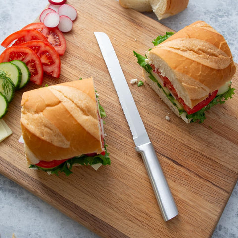 Rada bread knife in kitchen setting highlighting trusted performance