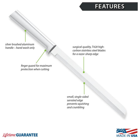 Rada bread knife serrated edge ideal for precise crust slicing
