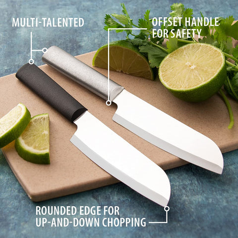 RADA Cook’s Utility Knife W240 with black handle for comfortable grip.