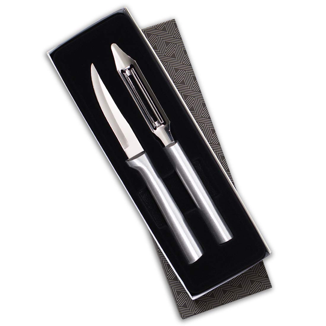 RADA 2-piece pare and peel knife set enables precise fruit prep and gentle peeling.