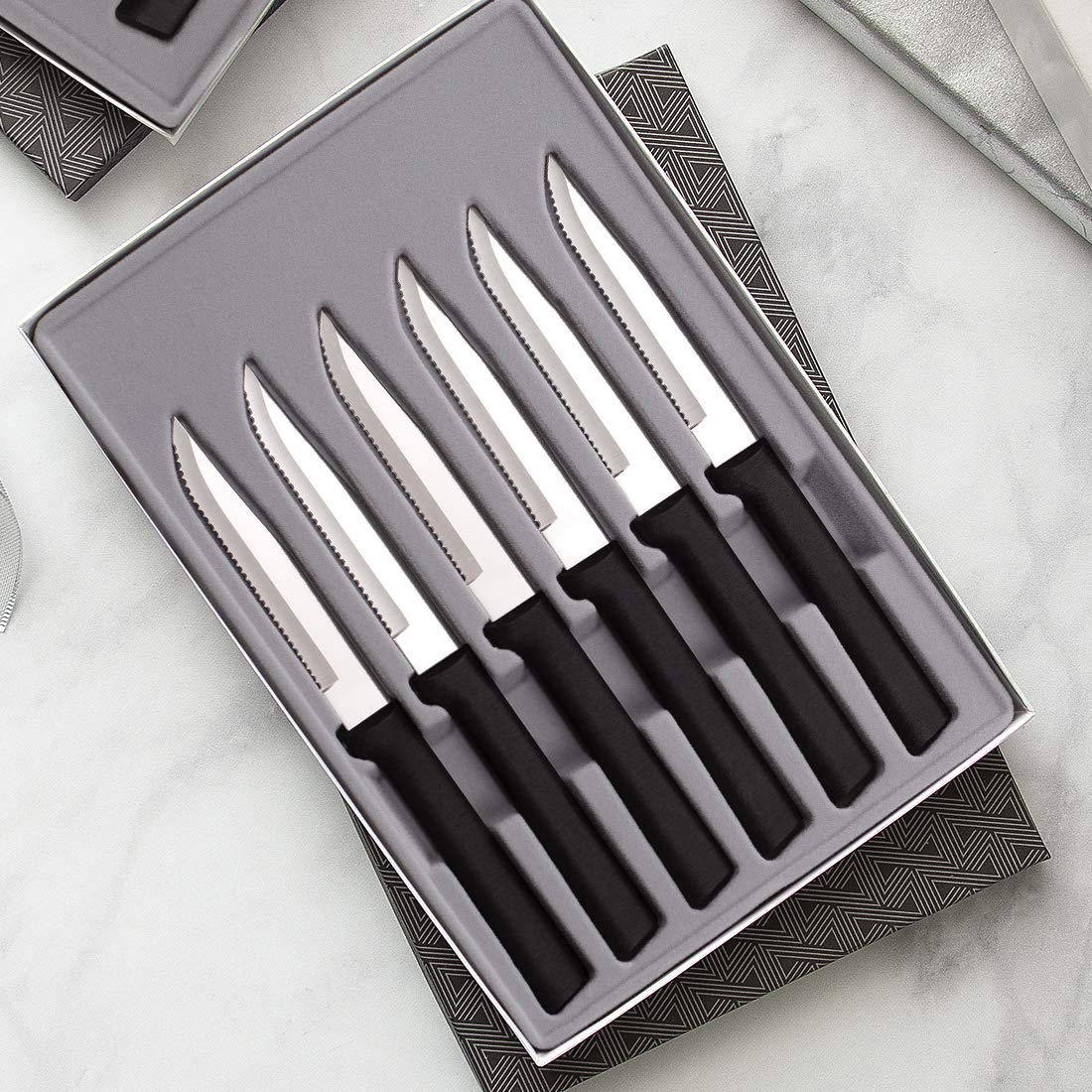 RADA made-in-USA silver handles emphasize durable, dishwasher-safe design for daily meals.