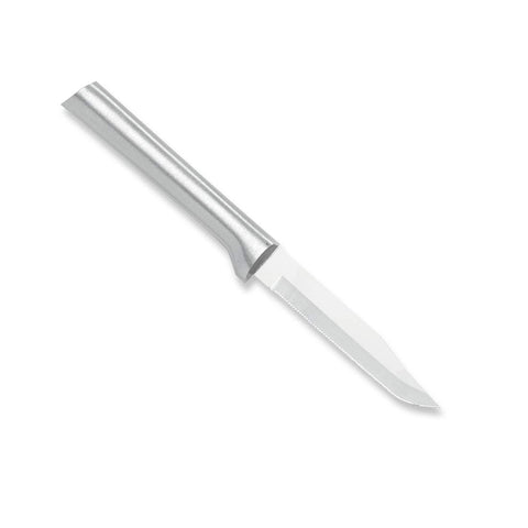 RADA Cutlery serrated paring knife blade close-up highlighting ultra-fine serrations for precise cuts