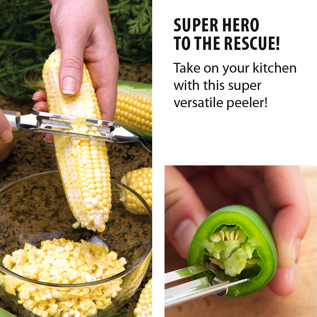 RADA Deluxe Vegetable Peeler delivers precise cutting for potatoes and vegetables