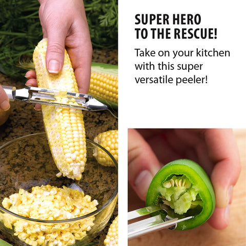 RADA Deluxe Vegetable Peeler delivers precise cutting for potatoes and vegetables