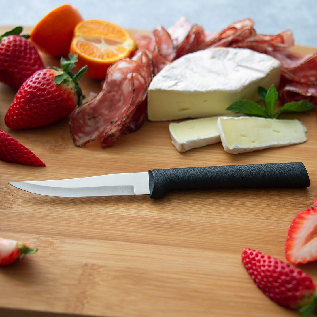 Rada G201 black resin handle adds durability and dishwasher-safe convenience.