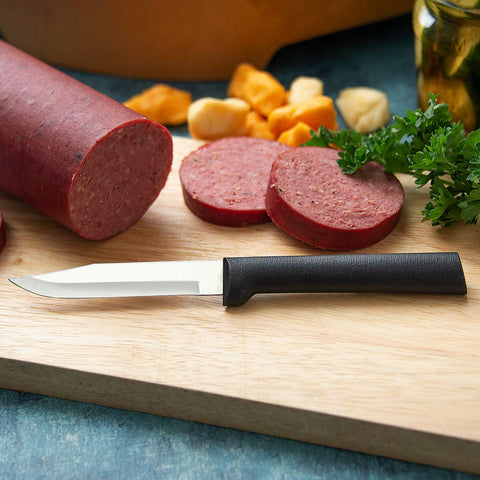 Rada G201 regular paring knife for trim work and fine vegetable prep.