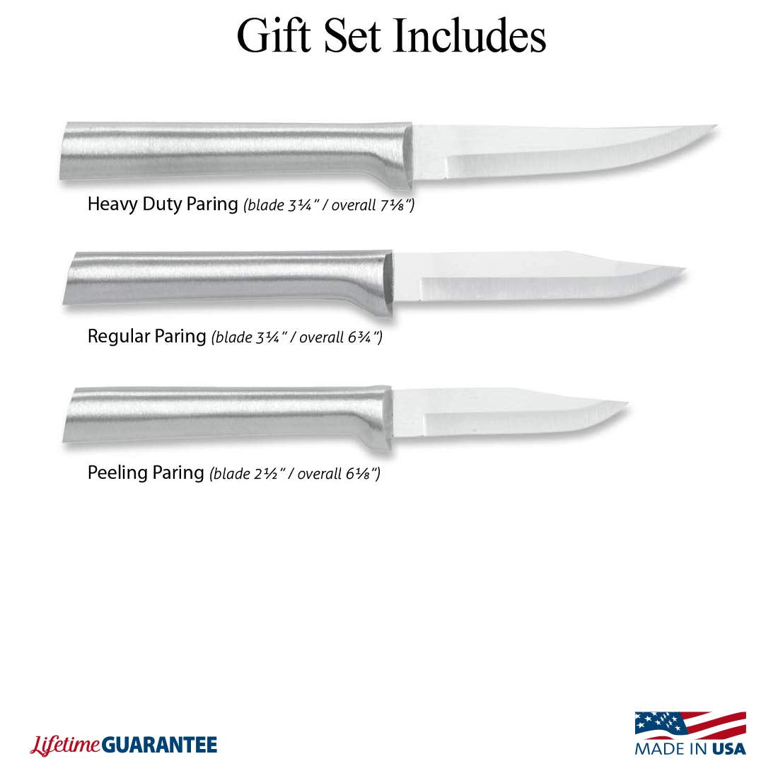 RADA Galore Regular Paring Knife for trimming vegetables with steadiness