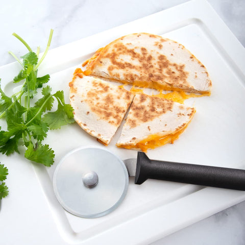 Rada pizza cutter proudly made in the USA from raw materials