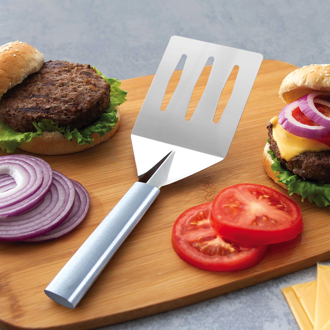 RADA Turnover spatula stainless steel face for durable kitchen use.