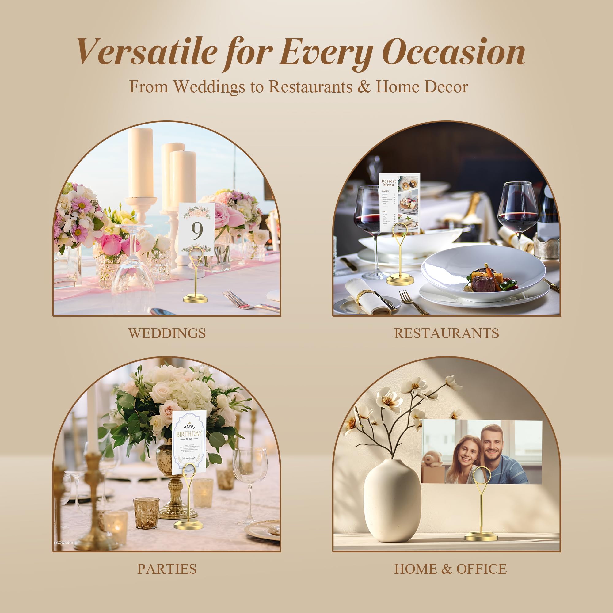 Radezon multi-function holder supports memos, photos, and name cards.