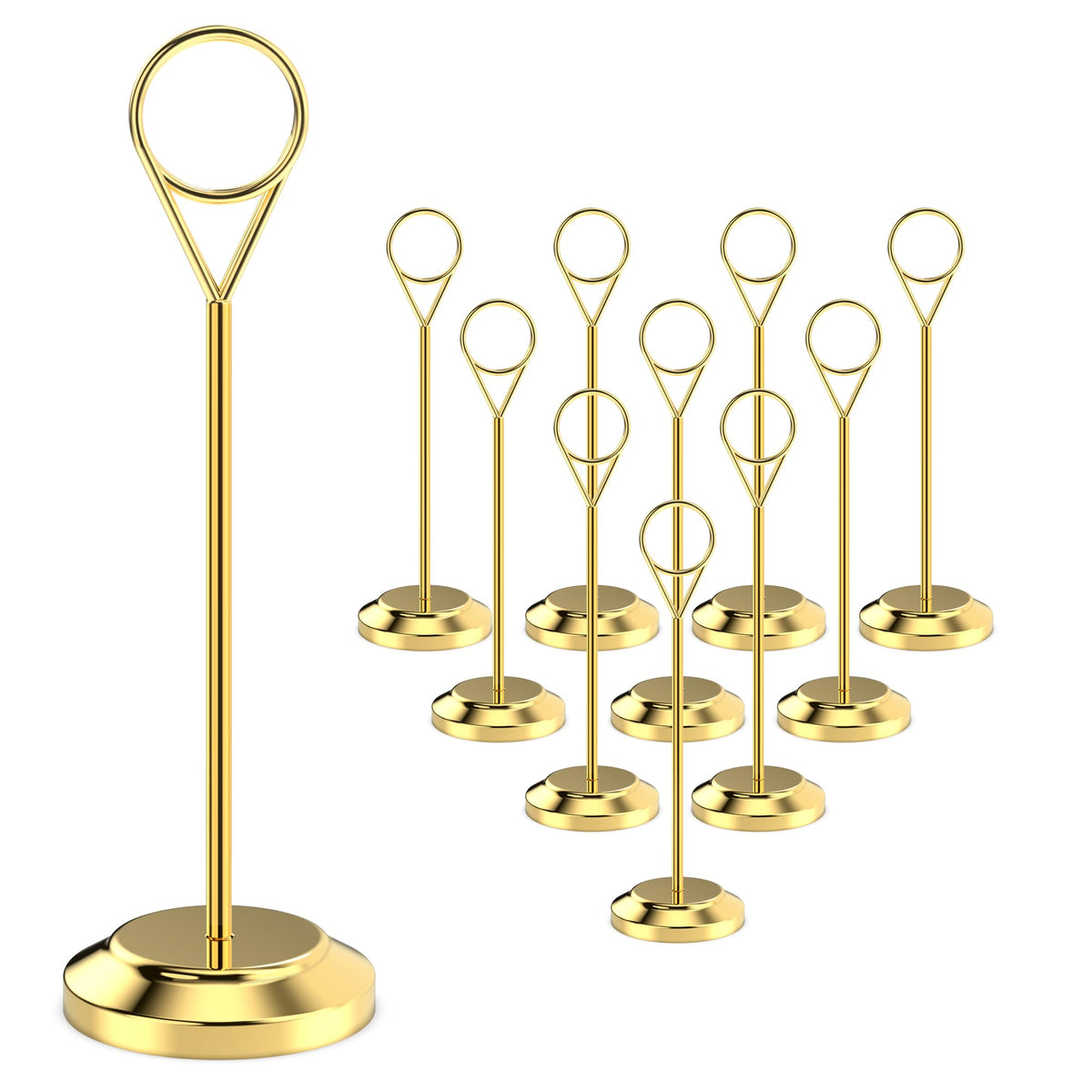 Radezon table-number holder with water-drop design elevates wedding tabletops.