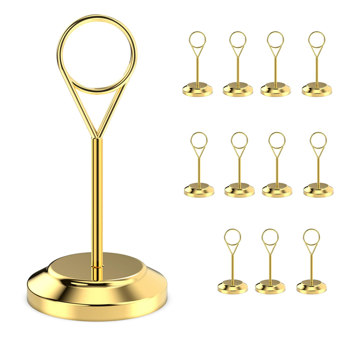 Radezon water drop design table-number holder enhances aesthetics and guest experience.