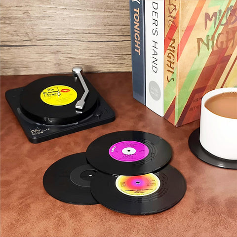 RADIXIUM detailed-label close-up coaster adds nostalgic decor flair