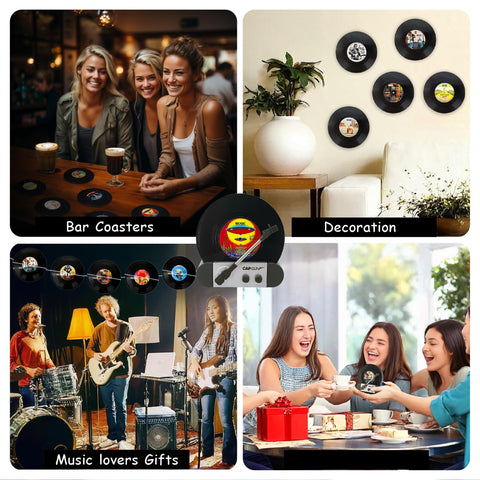 RADIXIUM coaster with non-slip bottom guards surfaces from heat and spills.