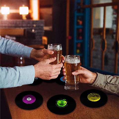 RADIXIUM non-slip rubber base on coaster keeps drinks in place
