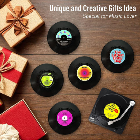 RADIXIUM coasters protect furniture while showcasing retro design