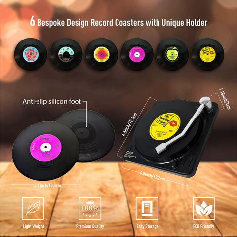 RADIXIUM easy-clean ABS coaster wipes clean with a quick water wipe
