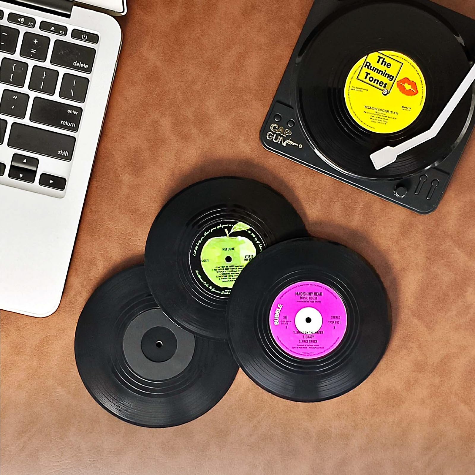 RADIXIUM vinyl record player holder display for coasters