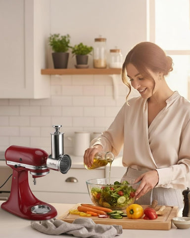 RAF BAR 75mm drum blade system delivers smoother, jam-free slicing.