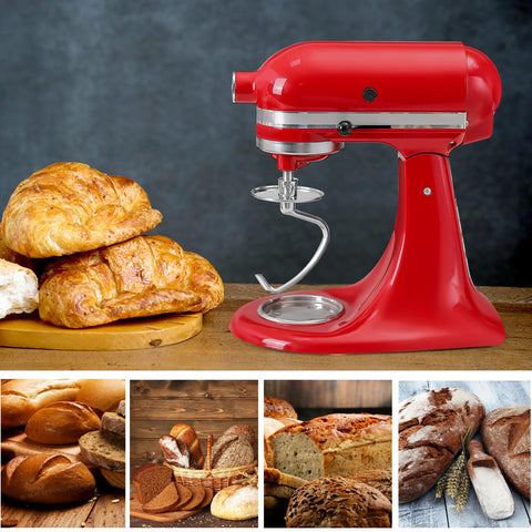 RAF BAR bread kneading hook helps smooth, even dough for bread and pizza