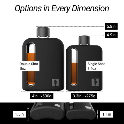 Ragproper glass flask with cork-lid liner for a classic seal.