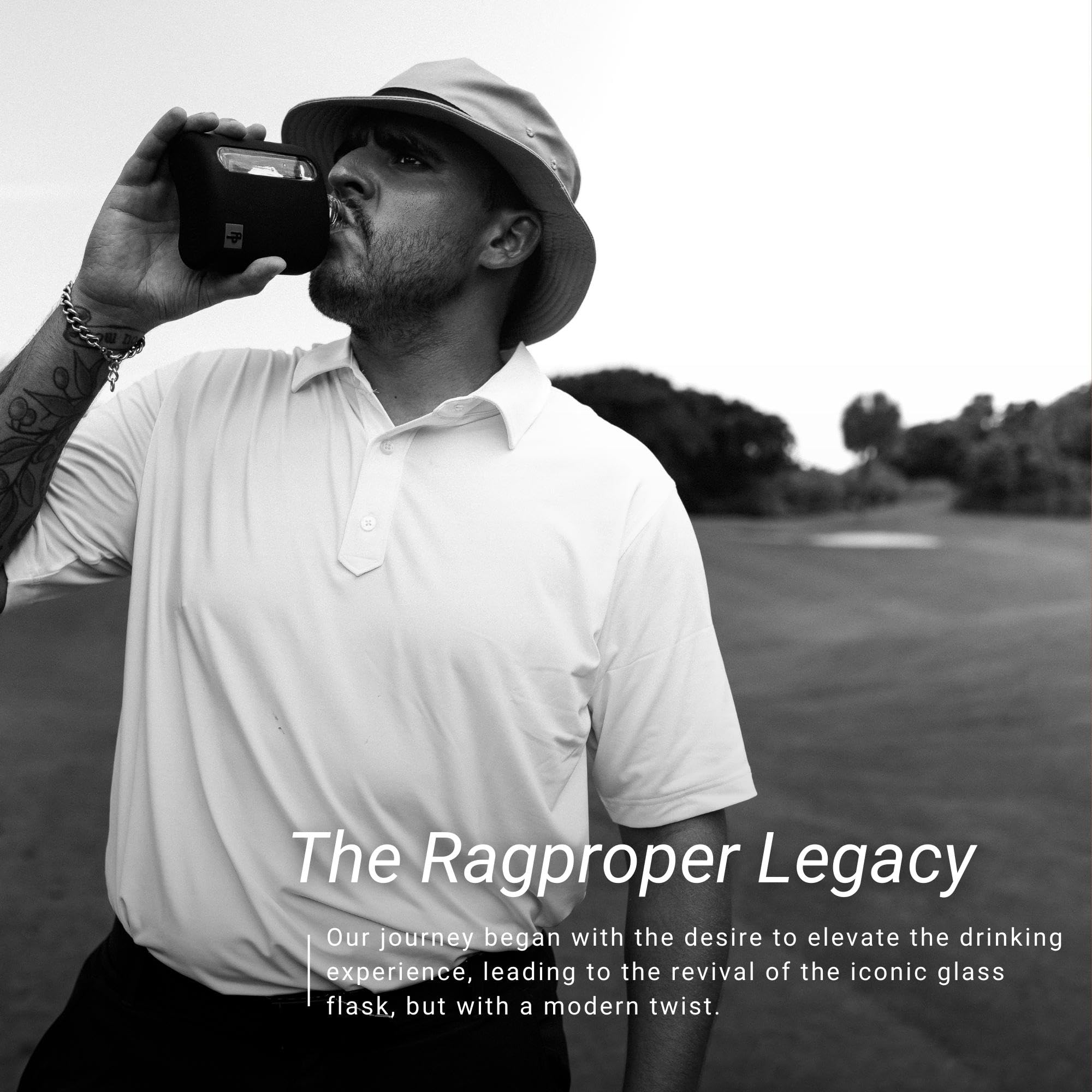 Ragproper pocket flask designed for outdoor use and discreet carry.