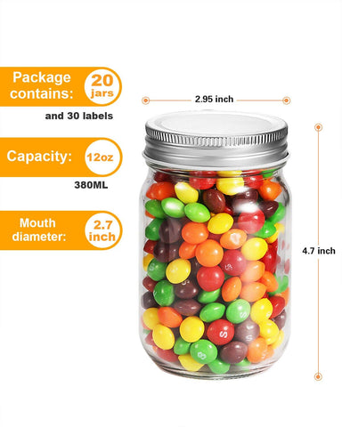 Rainforce included chalkboard labels for easy pantry organization with jars.