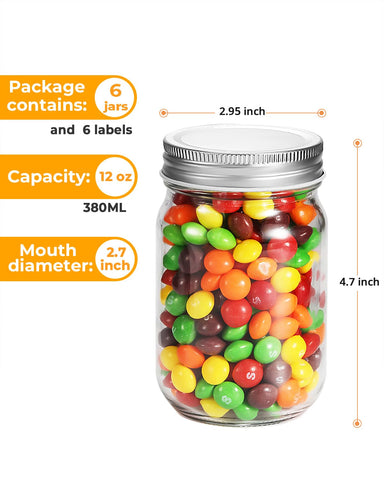Rainforce mason jar with silver lid providing airtight seal and flavor preservation.