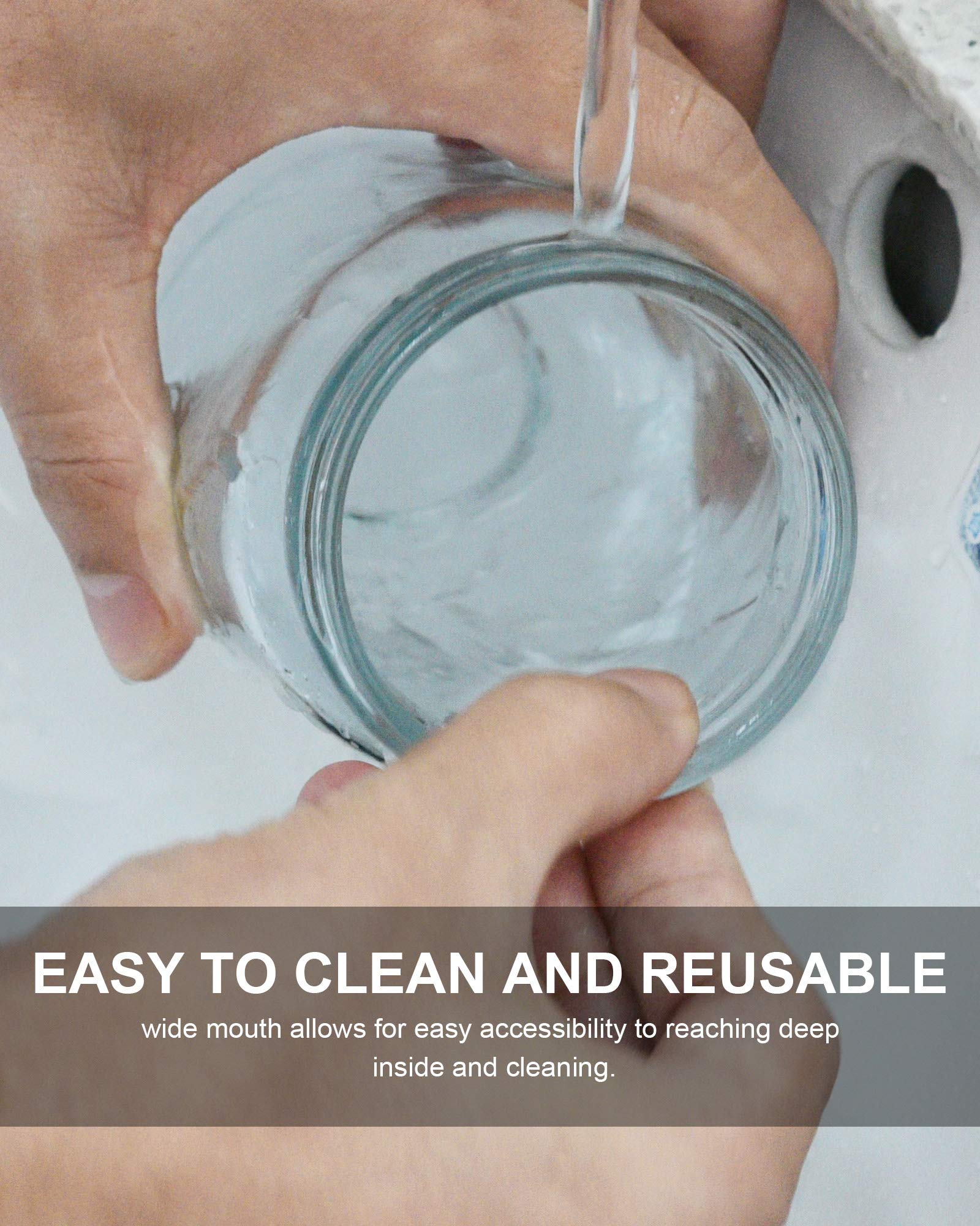 Rainforce jars suited for canning, storage, and decorative DIY projects.