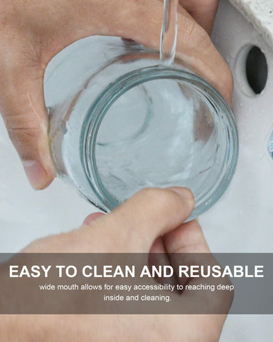 Rainforce jars suited for canning, storage, and decorative DIY projects.