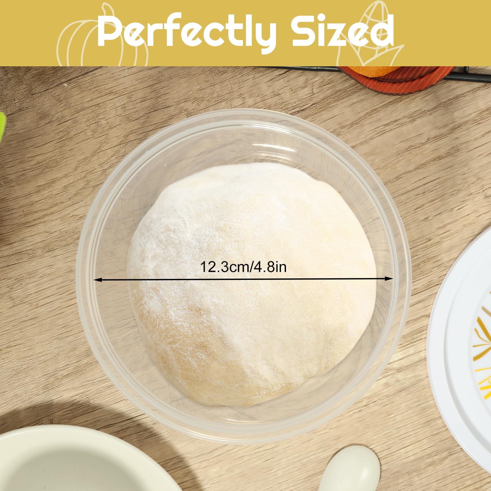 Rainmae dough-box 1100ml capacity enables individual fermentation.