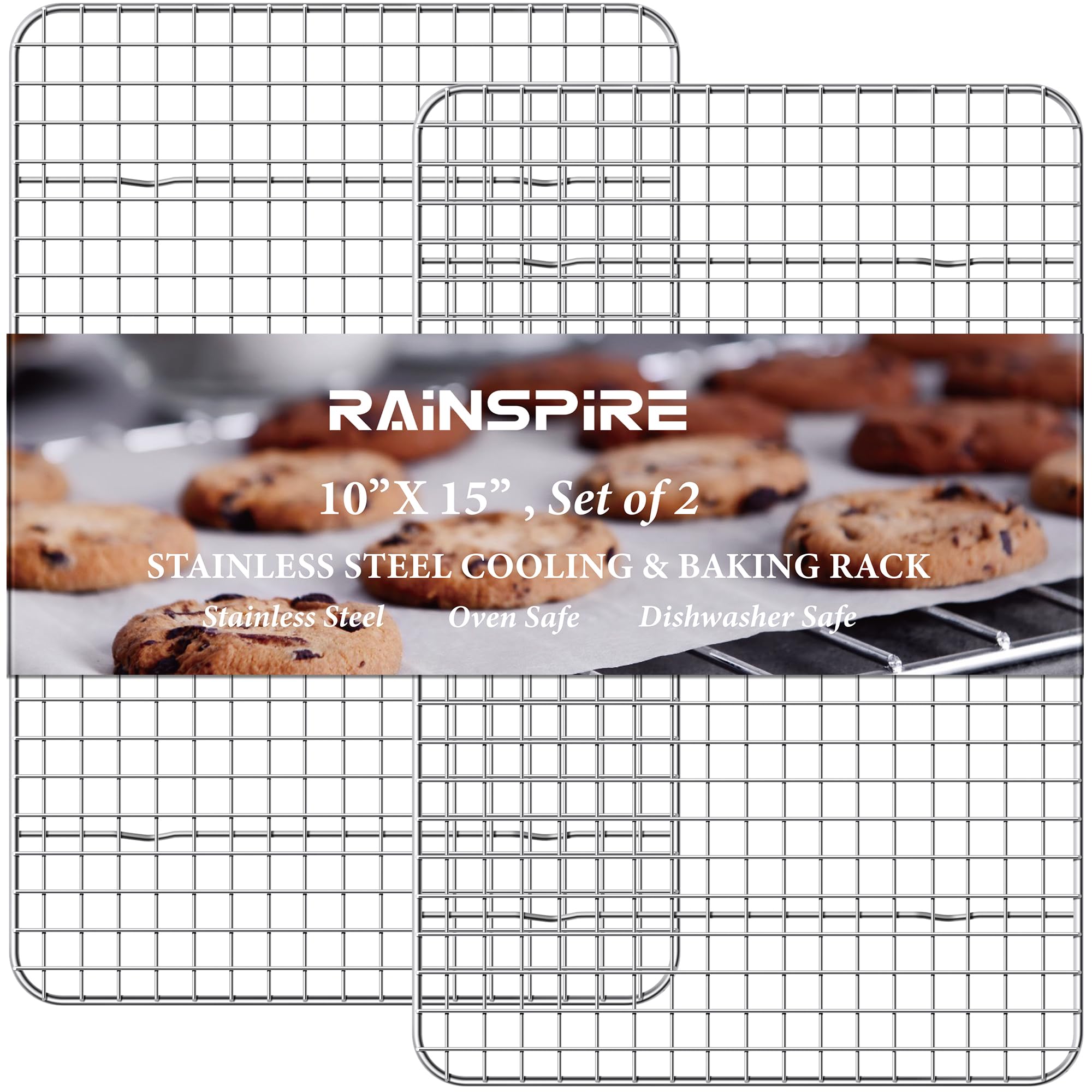 Rainspire cooling rack front view shows stable airflow for even cooling