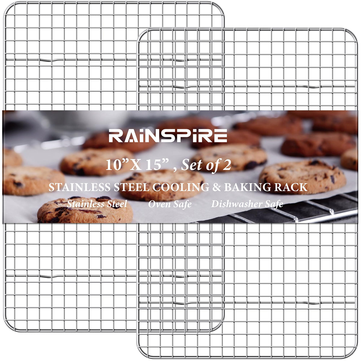 Rainspire cooling rack front view shows stable airflow for even cooling