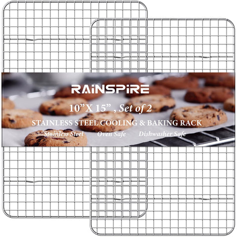 Rainspire cooling rack front view shows stable airflow for even cooling