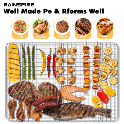 Rainspire multi-use rack for baking, cooling, and decorating pastries