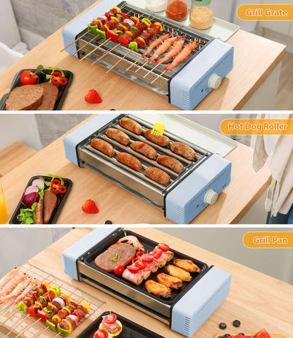 RAIQEE removable drip tray helps keep the kitchen cleaner during cookouts.