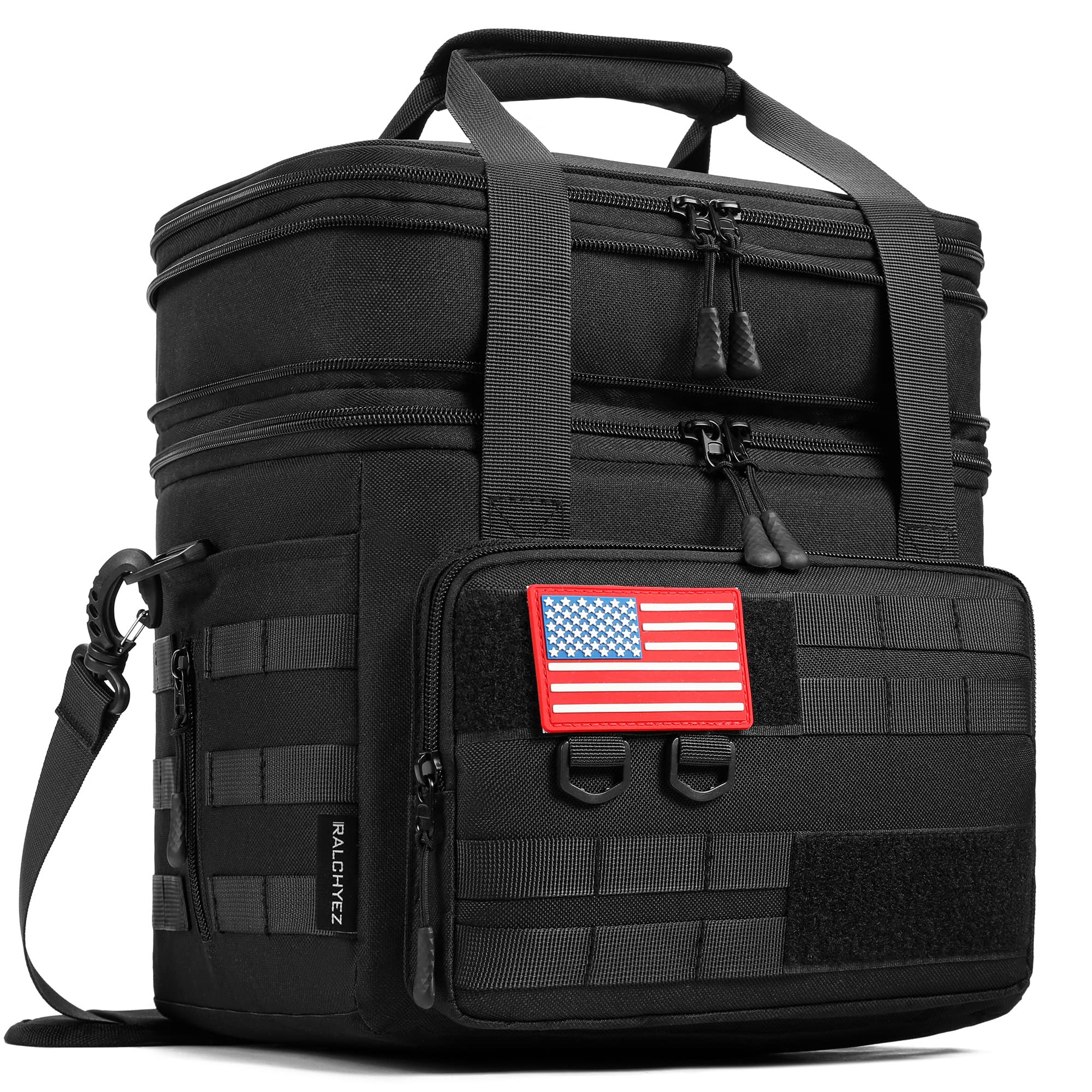 RalChyez Tactical Lunch Box top view showing spacious 20L capacity for meals on the go.