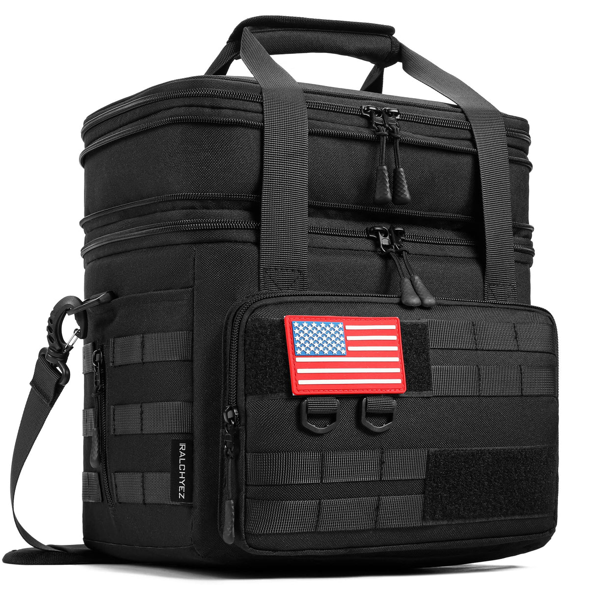 RalChyez Tactical Lunch Box top view showing spacious 20L capacity for meals on the go.