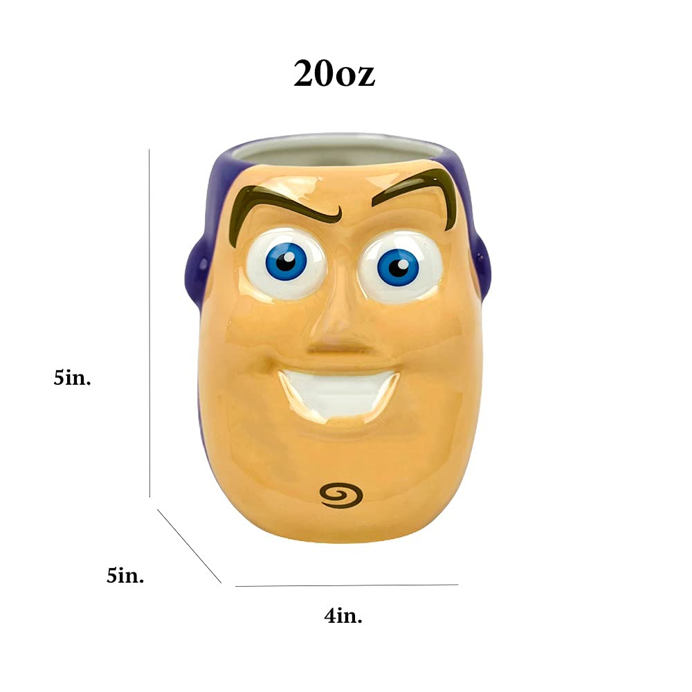 RALME Pixar Toy Story mug shows 20 oz capacity for generous drinks