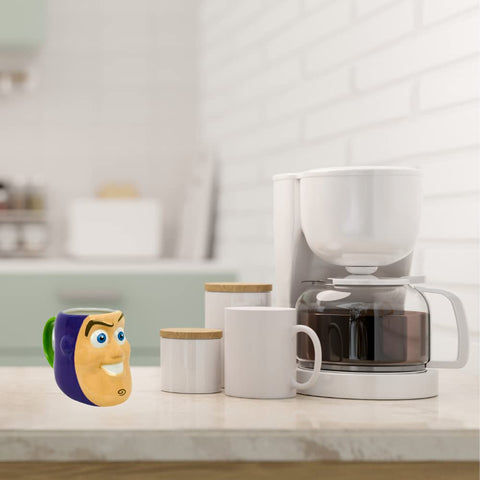 RALME Pixar Toy Story mug detailed 3D Buzz Lightyear face close-up