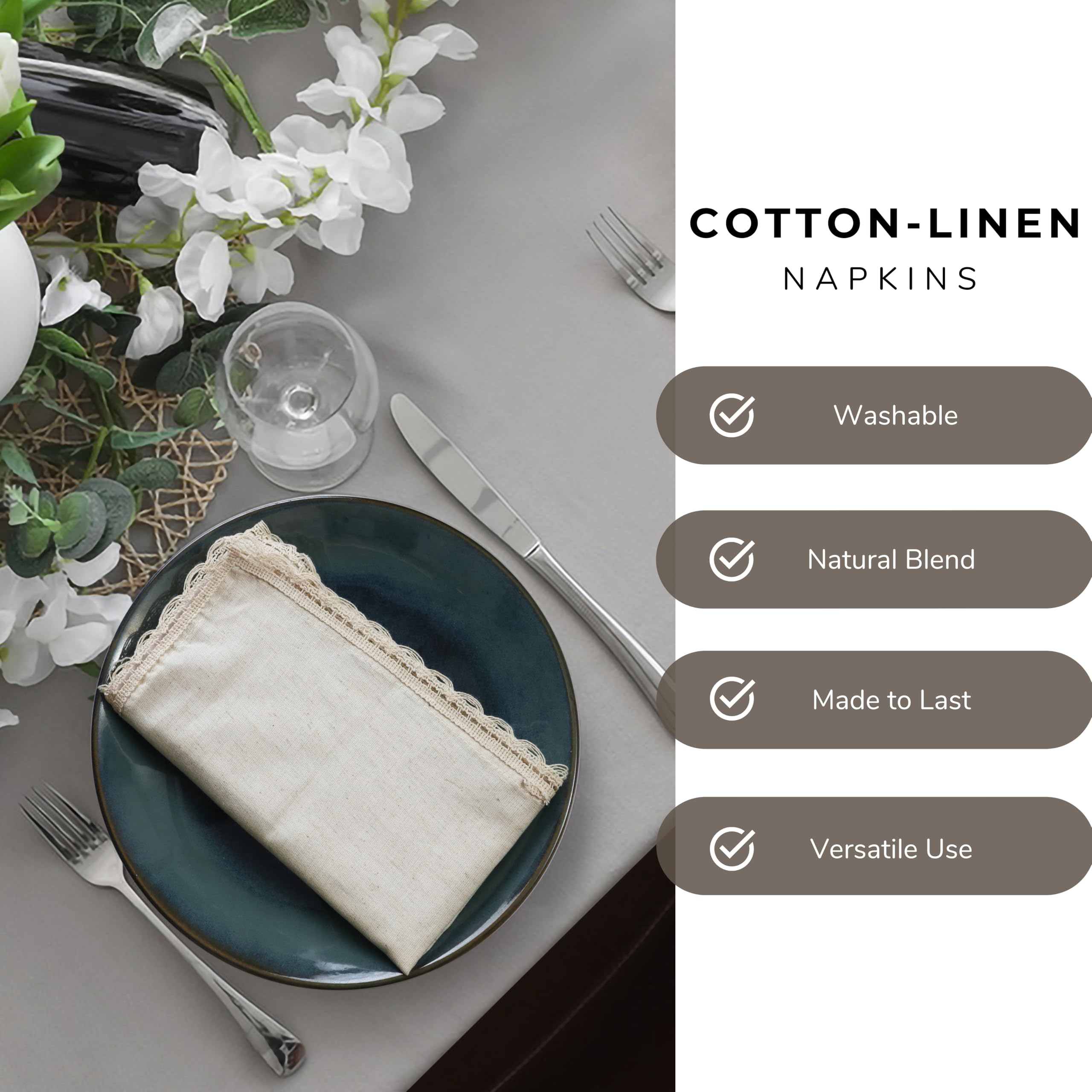 Ramanta Home durable napkins for daily use and special celebrations with style
