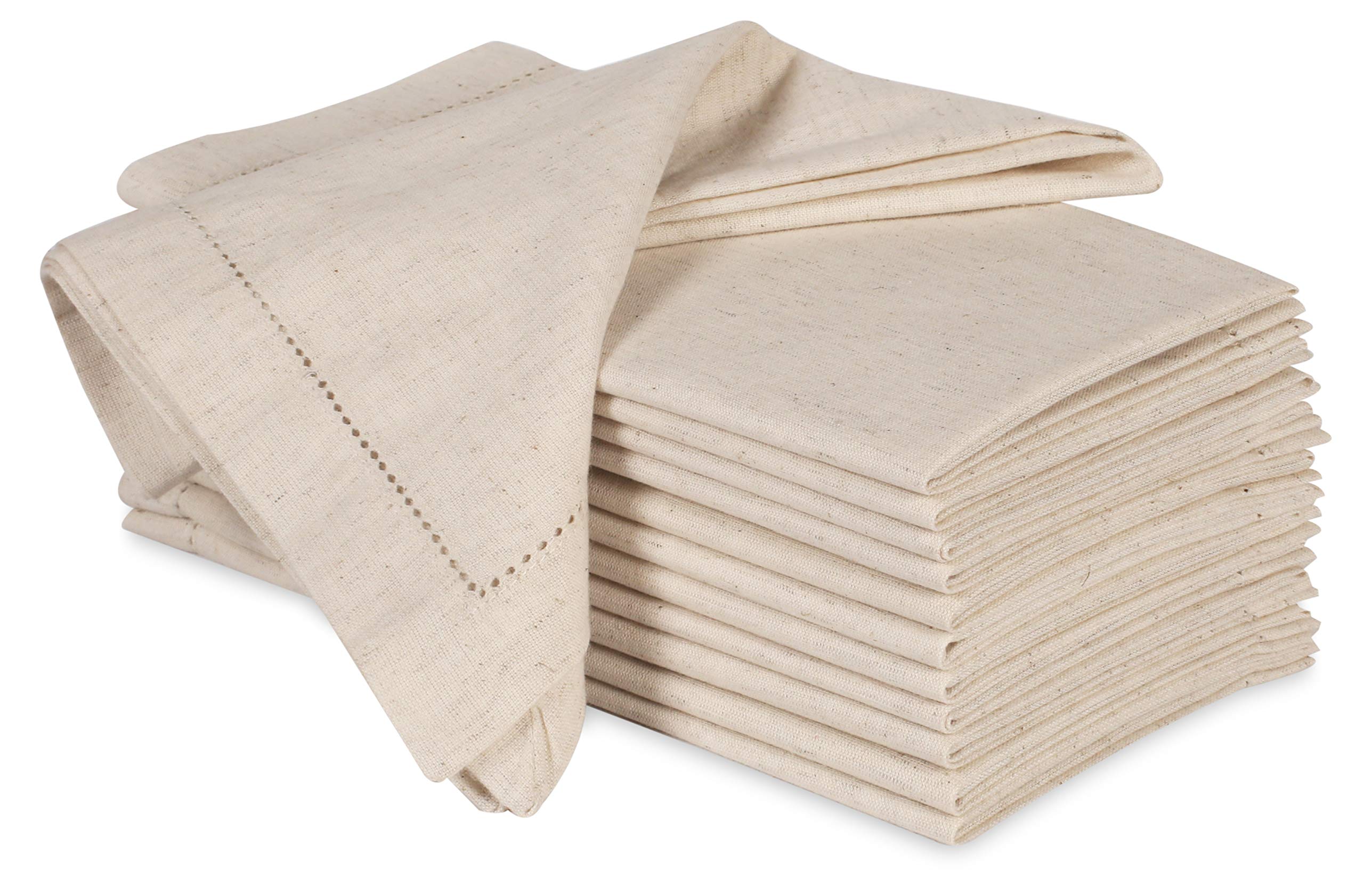 Ramanta Home napkins with hemstitched corners for refined table detail.